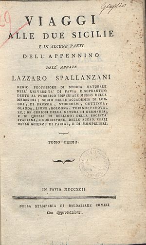 Spallanzani, Lazzaro – Viaggi alle Due Sicilie e in alcune parti dell'Appennino, 1792 – BEIC 4304518