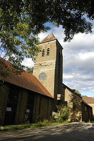 St. Jerome, Dawley, designed by J. Harold Gibbons 1933, in 2013