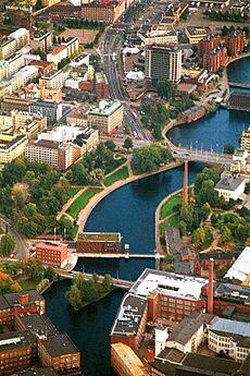 Tammerkoski from air