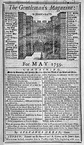 The Gentleman's Magazine, May 1759