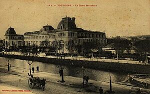 Toulouse gare matabiau canal du midi postcard