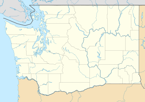 Map showing the location of Ruby Beach