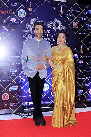 Vicky Jain, Ankita Lokhande at The Mumbai Achievers Awards 2023