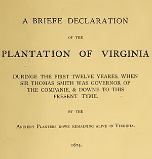 Virginia Colonial Records - Briefe Declaration