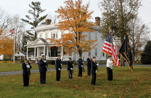 Wolcott, Indiana - Veterans Day 2011 guard