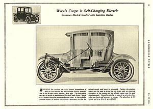 Woods national electric woods 1916WOODS Gasoline-Electric engine