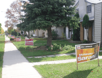 2011 MB Election signs