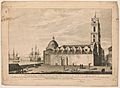 A view of the Franciscan church & convent in the city of Havana, taken from the alcalde's house in Granby Square Vue de l'eglise et du convent des Franciscains, dans la ville de la Havane, LCCN2004671544