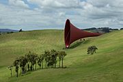 House-sized trumpet-shaped sculpture by Anish Kapoor