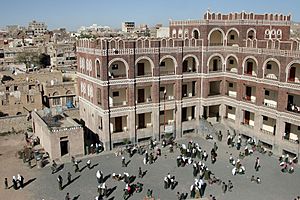 Attabari Elementary School is situated in the middle of the Old City of Sana'a, a UNESCO World Heritage site