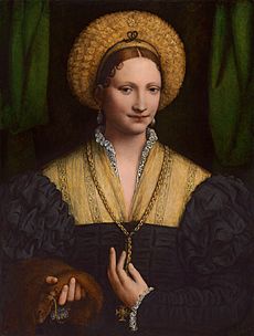 Bernardino Luini Lady with a Flea Fur