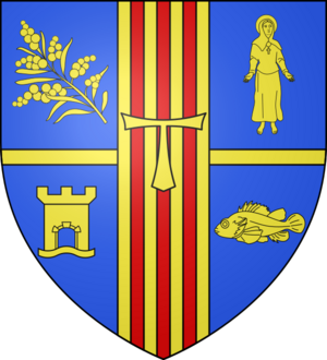 Blason ville Fr Théoule-sur-Mer (06)