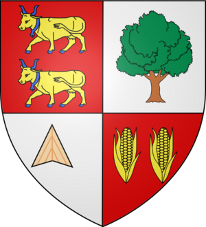 Blason ville fr Carresse-Cassaber (64)