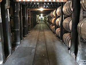 Buffalo Trace Distillery Barrel Aging Warehouse (inside)