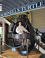 Bushnell Turtle model US Navy Submarine Museum