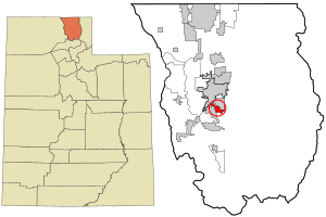 Location in Cache County and the state of Utah