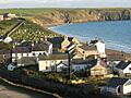Canol pentref Aberdaron. The centre of the village of Aberdaron - geograph.org.uk - 604121