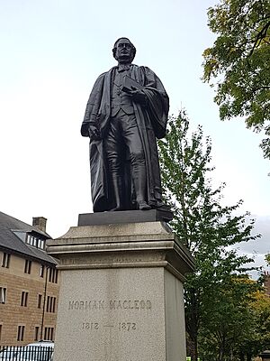 Cathedral Square, Glasgow, Statue To Reverend Dr Norman Macleod