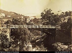 Clarendon bridge around 1869