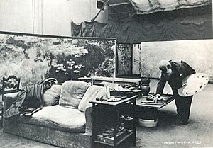 Claude monet in his third studio
