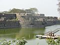 Clear picture of moat at rayavellore fort