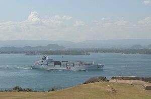 Dole freighter in San Juan, Puerto Rico