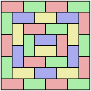 Dominoes tiling 8x8