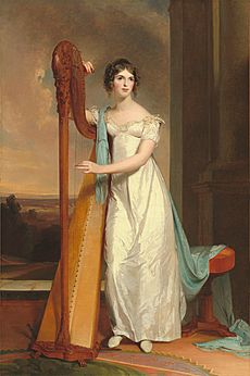 Eliza Ridgely with a Harp NGA