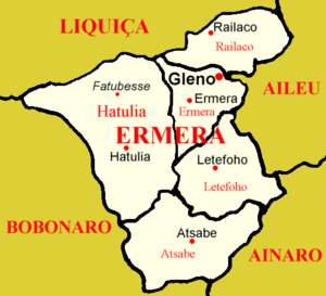 Ermera subdistricts