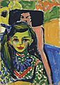 Ernst Ludwig Kirchner - Fränzi vor geschnitztem Stuhl - Google Art Project