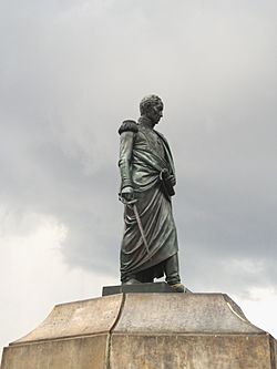 Estatua de la plaza de Bolívar en Bogotá