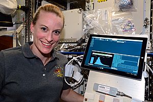 First-ever sequencing of DNA in space, performed by Kate Rubins on the ISS. 128f0462 sequencer 1