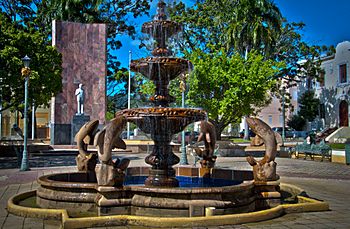 Fountain in Fajardo, Puerto Rico