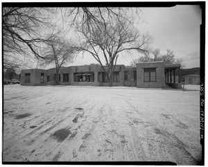 Front - north side - Taos Indian Health Center, 0.3 mile south-southwest of Pueblos Plaza, Taos Pueblo, Taos County, NM HABS NM,28-TAOP,3-2