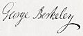 George Berkeley signature