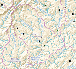 HUC 031300010204 - Beaverdam Creek-Middle Soque River