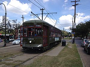 Historic St. Charles streetcar