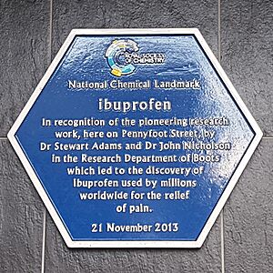 Ibuprofen Blue Plaque, BioCity, Nottingham 01