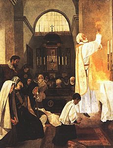 Joan Llimona - San Felipe Neri en la consagración de la Santa Misa