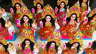 Idols of goddess Laxmi