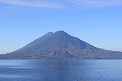 Lake Atitlan, Volcan Tolimán and Volcan Atitlán.jpg