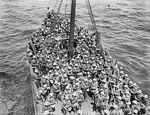 Lancashire Fusiliers boat Gallipoli May 1915