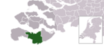 Location of Terneuzen