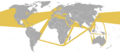 Marine oil pollution map