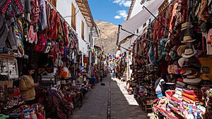 Market in Pisac, Peru