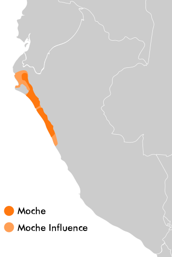 A map of Moche cultural influence