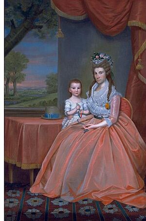 Mrs Elijah Boardman and her Son William Whiting Boardman