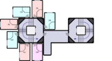 Nakagin capsule arrangement (12F) rA