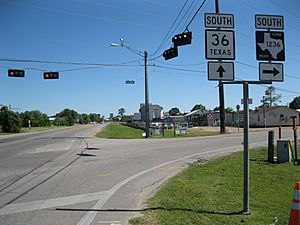 Needville TX Hwy 36 at FM 1236
