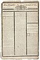 New Hampshire Gazette announcement of the Stamp Act, October 31, 1765